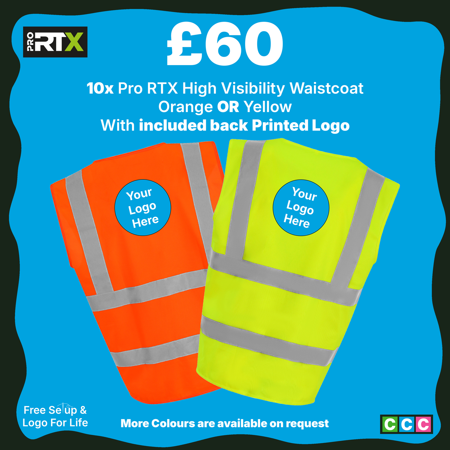 Hi- Vis Vest Bundle 10x