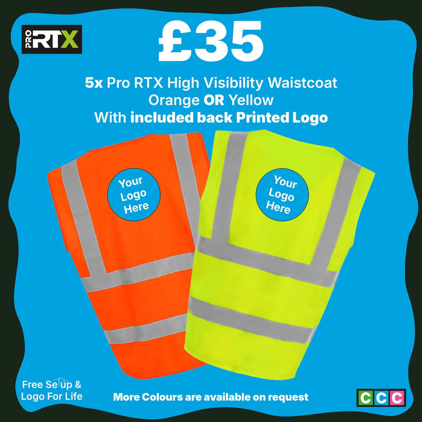 Hi- Vis Vest Bundle 5x