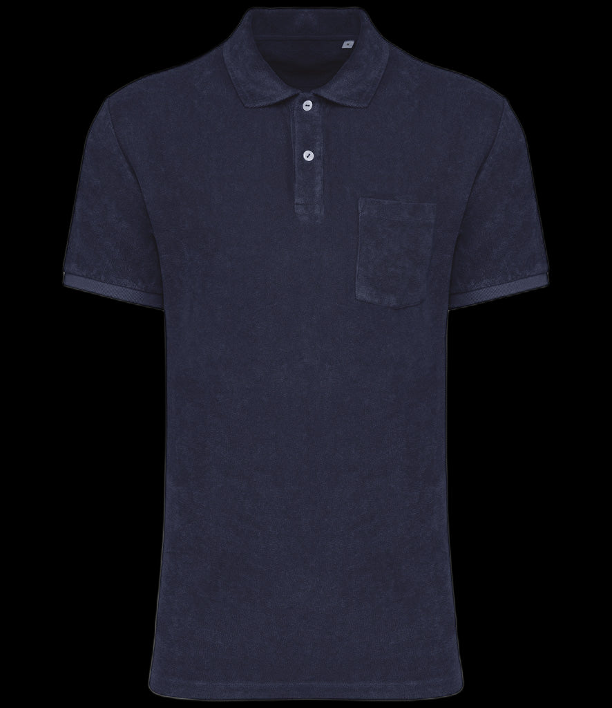 NS227 Native Spirit Terry Towel Polo Shirt