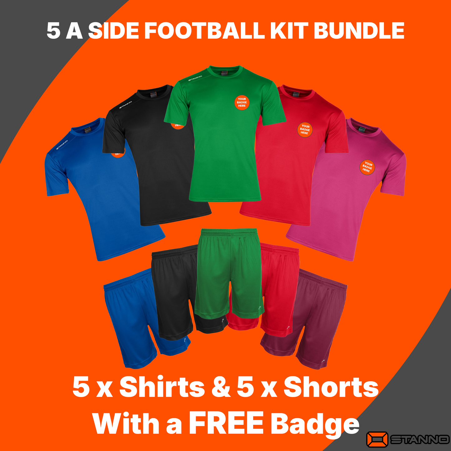 Stanno 5 A Side Football Kit Bundle