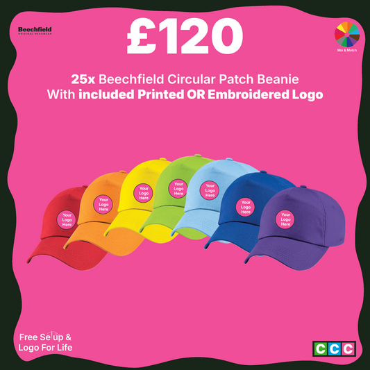 The Beechfield Original 5 Panel Cap Bundle 25x