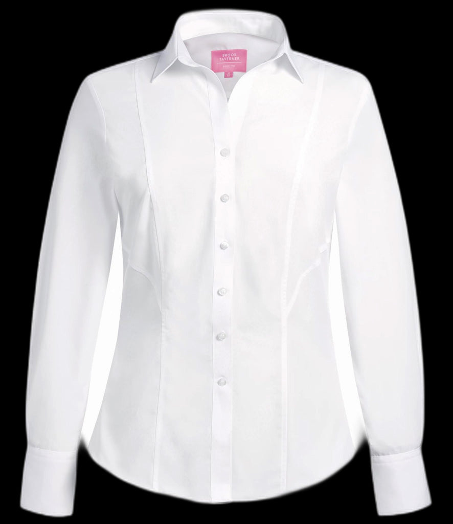 BK151 Brook Taverner Ladies Palena Long Sleeve Poplin Shirt