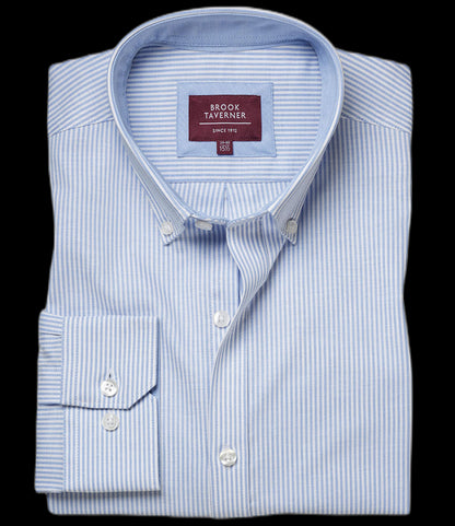 BK586 Brook Taverner Lawrence Long Sleeve Stretch Oxford Shirt