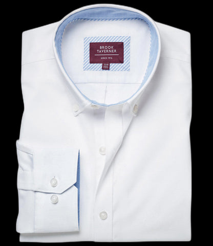 BK586 Brook Taverner Lawrence Long Sleeve Stretch Oxford Shirt