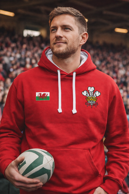 Wales Rugby Supporter Hoodie – Red | Women’s Unisex Six Nations Hoody
