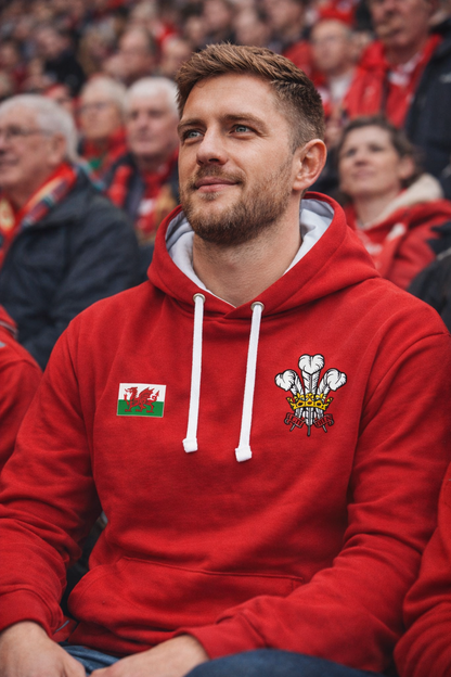 Wales Rugby Supporter Hoodie – Red | Women’s Unisex Six Nations Hoody