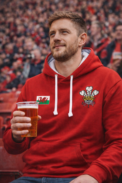 Wales Rugby Supporter Hoodie – Red | Women’s Unisex Six Nations Hoody