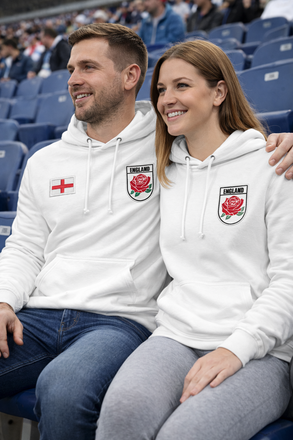 Women’s England Hoodie – Unisex Fit | St George’s Cross & England Rose