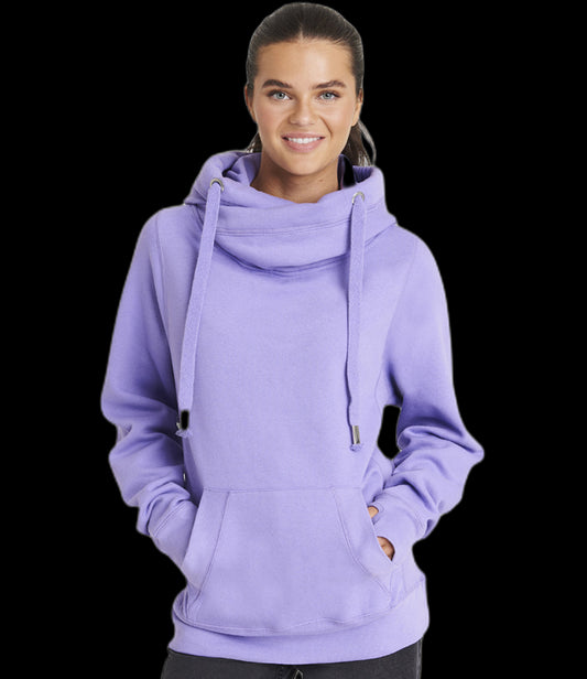 JH021 AWDis Cross Neck Hoodie