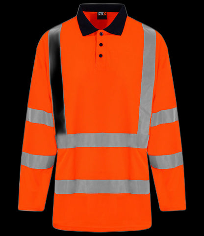 RX715 Pro RTX High Visibility Long Sleeve Polo Shirt