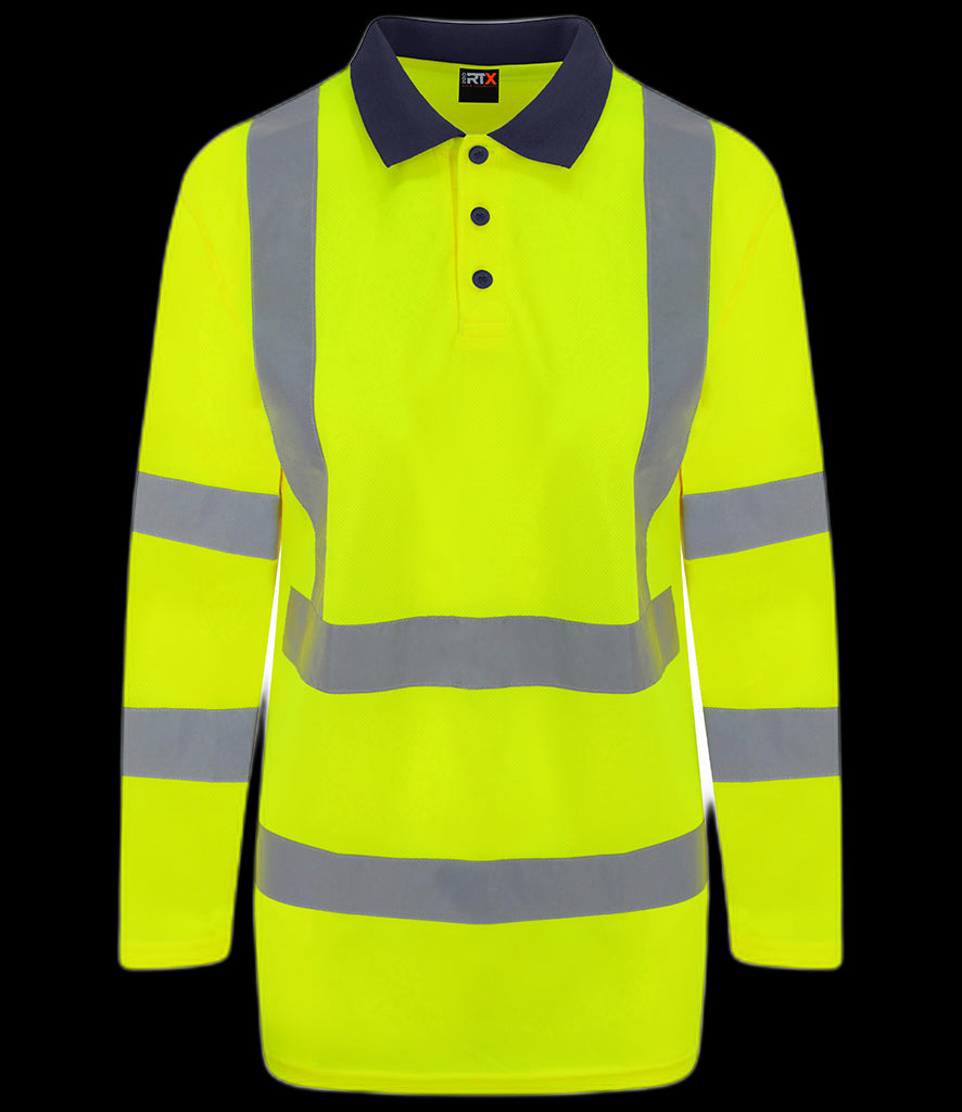 RX715 Pro RTX High Visibility Long Sleeve Polo Shirt