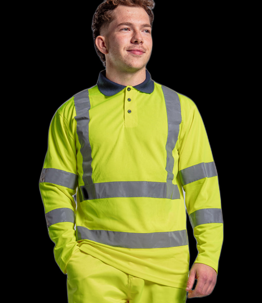 RX715 Pro RTX High Visibility Long Sleeve Polo Shirt